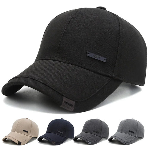 Men’s Casual Baseball Cap – Simple Outdoor Sports Sun Hat for Spring & Autumn