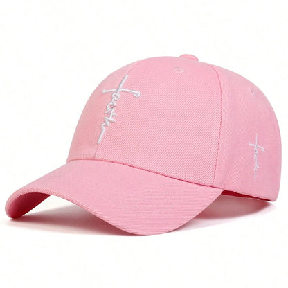 Fashion Faith Embroidery Baseball Cap Men Women Spring Summer sun Hats Cotton Snapback Hat Unisex Hip Hop Trucker Caps Gorras