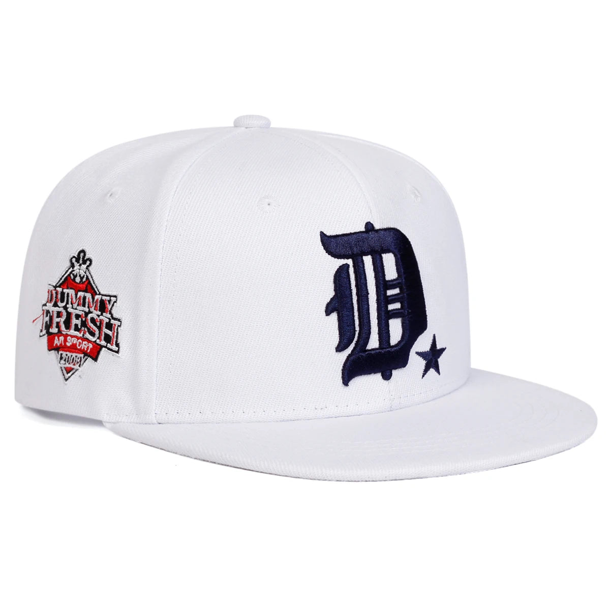 Unisex D Letter Side DUMMY FRESH Embroidery Hip-hop Hats Spring Autumn Outdoor Adjustable Casual Baseball Caps Sunscreen Hat Cap