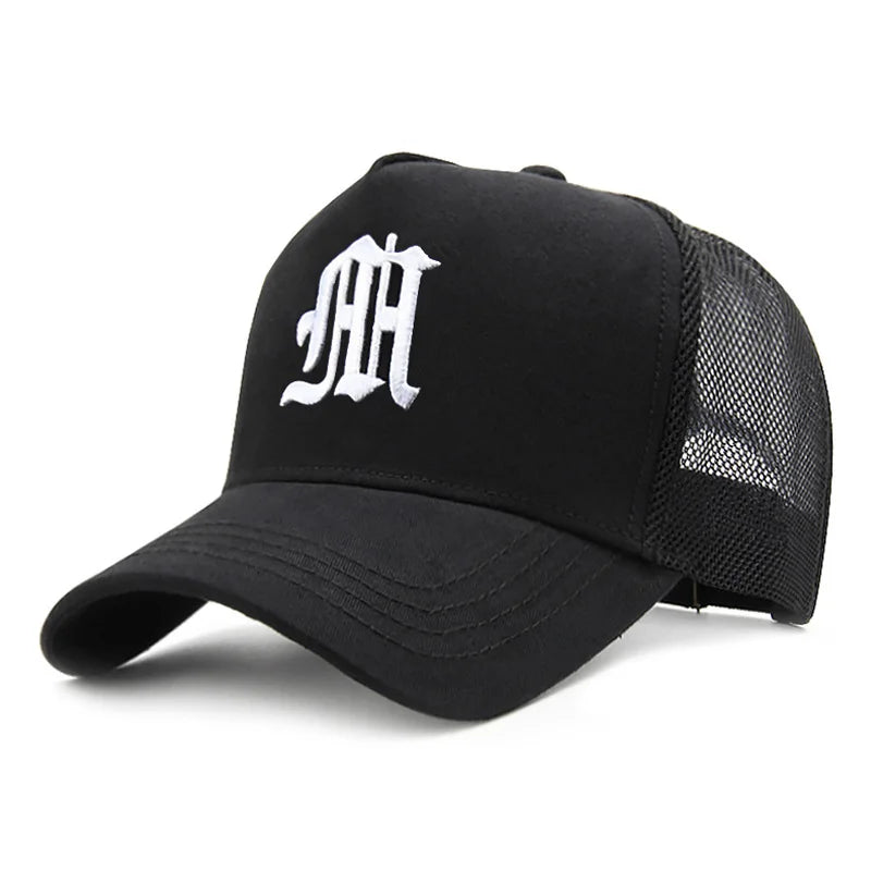 Men’s Big Head Mesh Baseball Cap Breathable Summer High Crown Sun Protection Hat