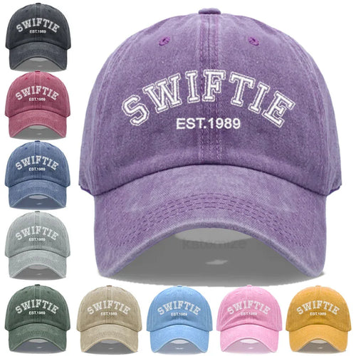 SWIFTIE 1989 Embroidery Baseball Cap for Men Women Unisex Washed Cotton Dad Hat Sun Hat Gift Fans Outdoor Sports Dropshipping
