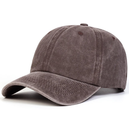 Unisex Light Washed Solid Color Baseball Caps Spring and Autumn Outdoor Adjustable Casual Hats Hip Hop Hat Sunscreen Hat
