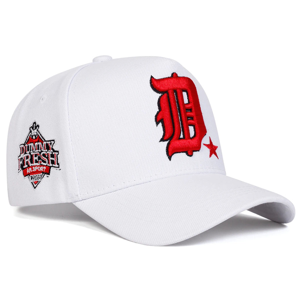 Unisex D Letter Embroidery Side DUMMY FRESH Baseball Caps Spring Autumn Outdoor Adjustable Casual Hats Hip Hop Hat Sunscreen Hat