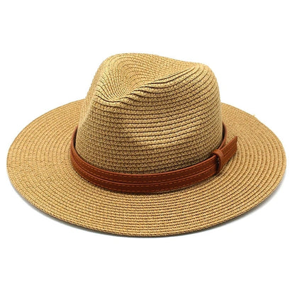 Beach Hats for Men and Women Beach Outdoor Sun Protection Visors Sun Hats Jazz Straw Hat