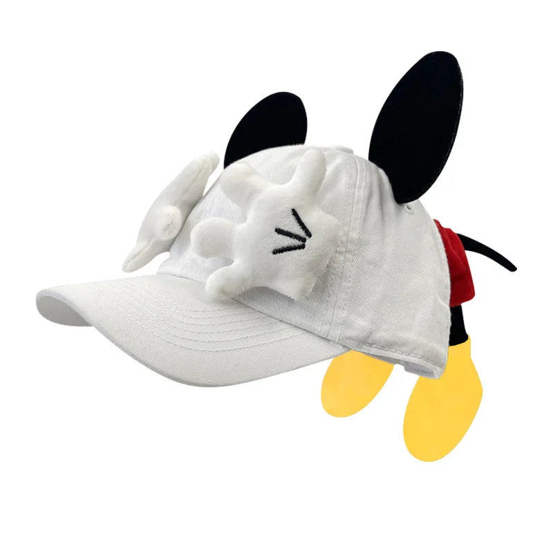 Cute Cartoon Mouse Ears Baseball Cap Girls Outdoor Fashion Duckbill Hat Y2K Hip Hop Sunscreen Sunshade Trendy Caps Women