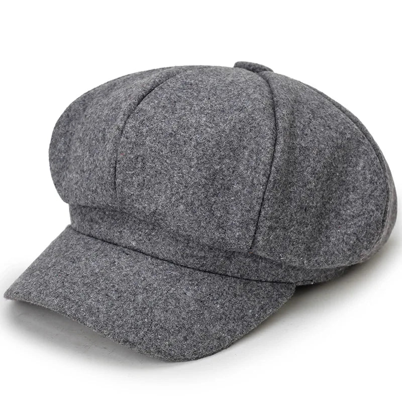 New Women Warm Solid Autumn Winter Berets Lady Outdoor Adjustable Girl Warm Casual Thick Cap Hat For Women