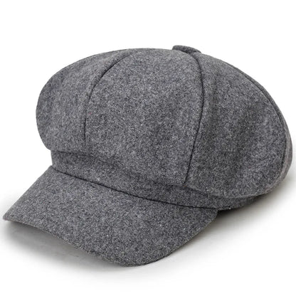 New Women Warm Solid Autumn Winter Berets Lady Outdoor Adjustable Girl Warm Casual Thick Cap Hat For Women