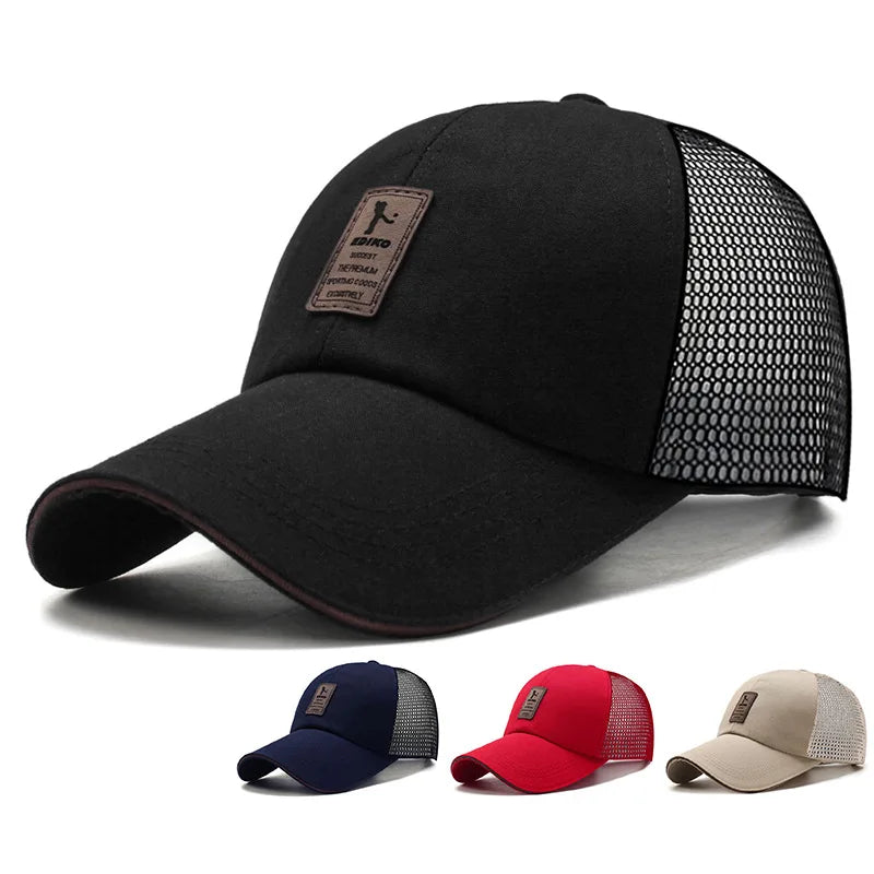 Unisex Mesh Baseball Cap – Breathable Outdoor Sports Sun Hat, Korean Style