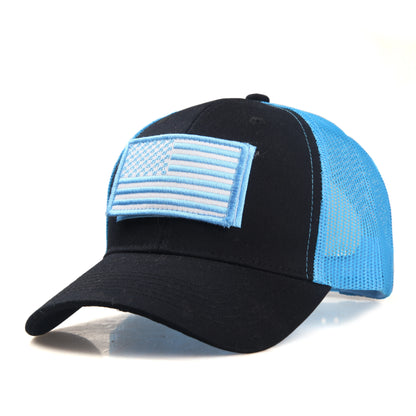 Spring And Summer New Mesh Breathable Personality Sticker Embroidery Women's Baseball Cap Mesh Hat Men's Outdoor Sunscreen Cap