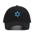 Adjustable Embroidered Blue Star of David Israel Baseball Cap Soft Cotton Sun Hat for Men And Women Adult Snapback Sunbonnet