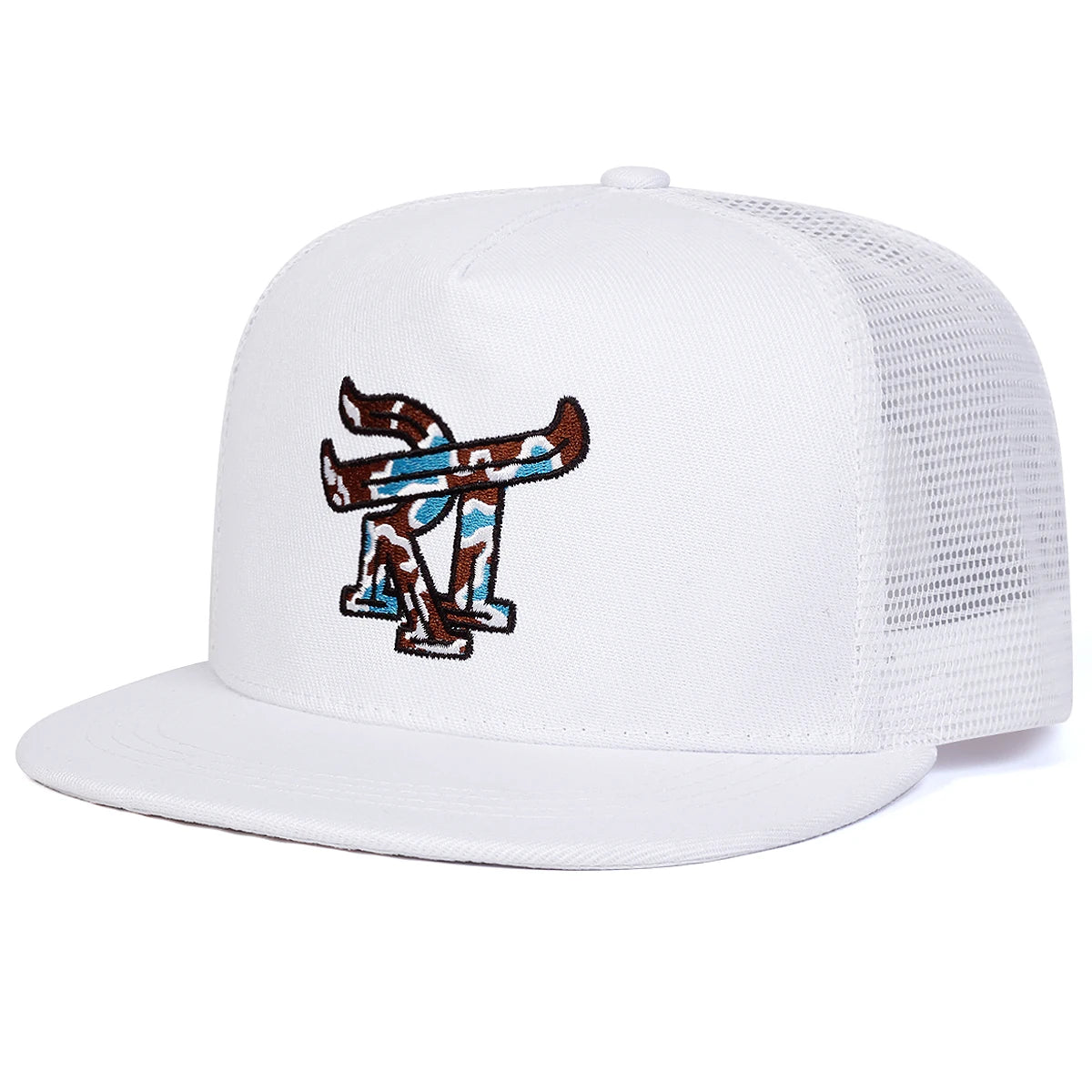 Unisex RT Letter Embroidery Hip-hop Net Hats Spring Summer Outdoor Adjustable Casual Baseball Caps Sunscreen Hat