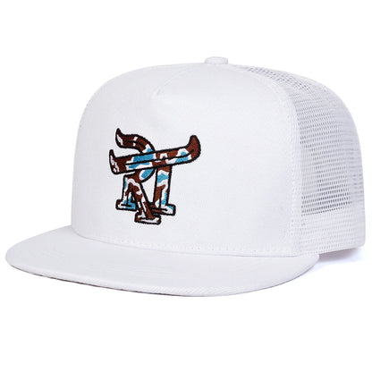 Unisex RT Letter Embroidery Hip-hop Net Hats Spring Summer Outdoor Adjustable Casual Baseball Caps Sunscreen Hat