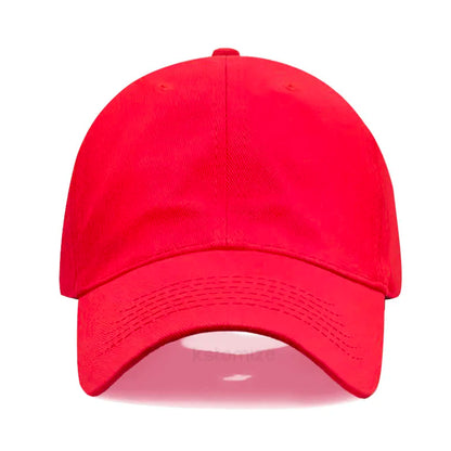 Solid Color Baseball Cap Women's Plain Sport Golf Cap for Man Washed Cotton Dad Hat Sun Hats