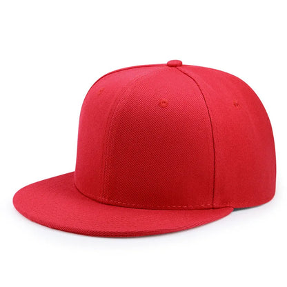 Baseball Caps For Men Women Unisex Hip Hop Solid Color Flat Brim Snapback Hats For Women Spring Summer Sun Hat Street Dance Kpop