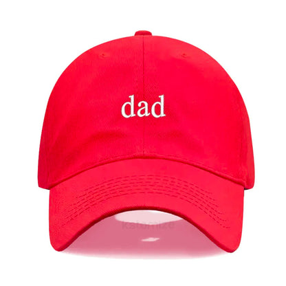 New dad mom Embroidery Soft Cotton Baseball Cap Fashion Women Men Hat Sport Visors Snapback Cap Sun Hat Breathable Outdoor Caps