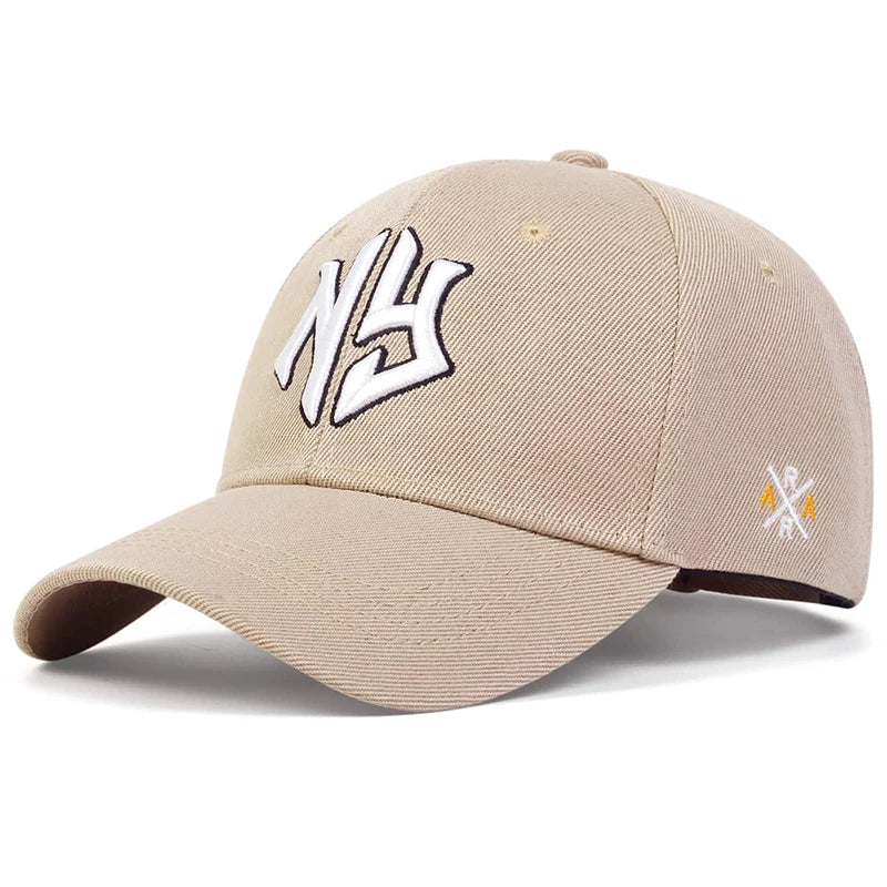 Unisex Ng Letter Side Ar Embroidery Baseball Caps Spring and Autumn Outdoor Adjustable Casual Hats Sunscreen Hat
