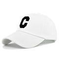Fashion Baseball Cap Unisex C Letter Summer Sun Hat Women 100% Cotton Visor Hats Men Embroidered Bone Snapback Cap gorras