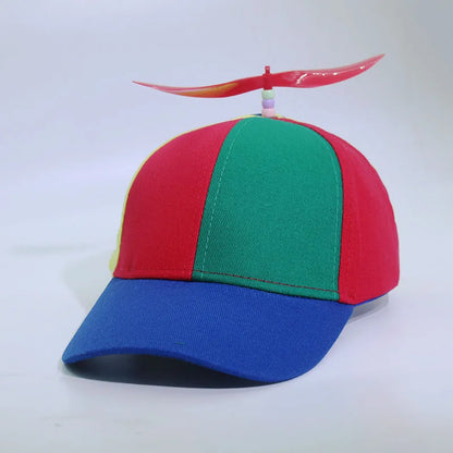 Funny Snapback Hat Helicopter Propeller Adventure Dad Hat Rainbow Bamboo Dragonfly Baseball Cap For Adult Kids Boys Girls