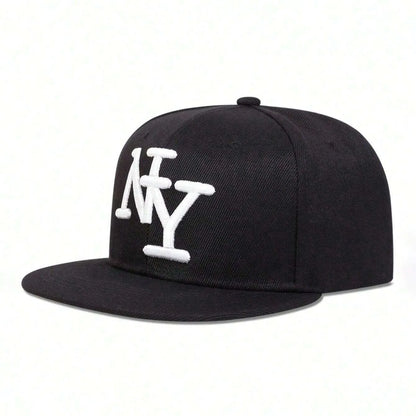 3D Letter Embroidery Baseball Cap Fashion Hip Hop Flat Brim Outdoor Casual Sun Hats Men Daily Street Snapback Caps