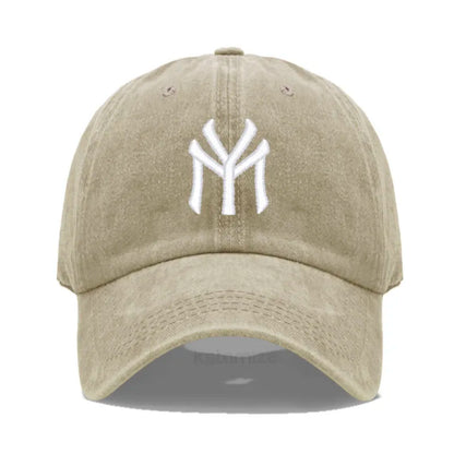 Letter MY Embroidery Baseball Cap Women Men Adjustable Soft Washed Cotton Sports Dad Hat  Spring Summer Protection Sun Hats
