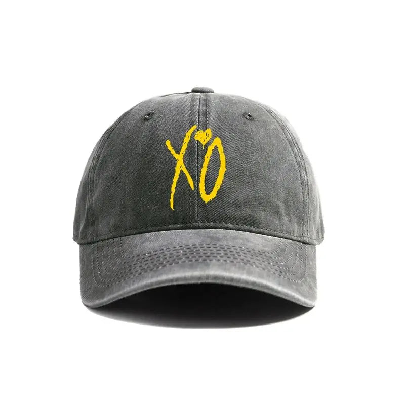 2025  XO The Weeknd Baseball Cap Distressed Hats Cap Men Retro Outdoor Summer Adjustable Dad Hat  Fashion
