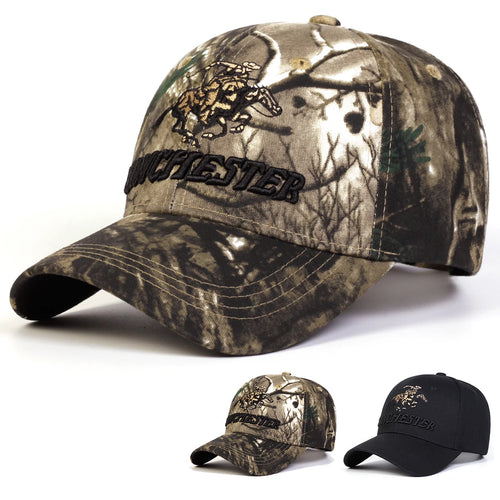 Unisex Winchester Letter Embroidery Baseball Caps Spring and Autumn Outdoor Adjustable Casual Hats Sunscreen Hat