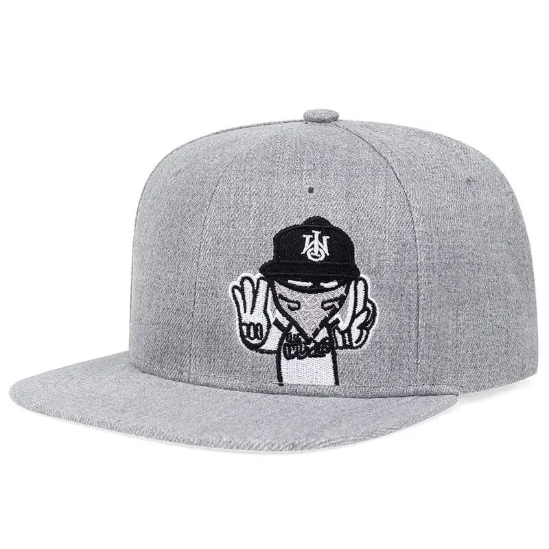 Brand Embroidery Retro Baseball Caps for Men Women Bone Snapbacks Black Sports Hats Street Art Hip Hop Cap Hat