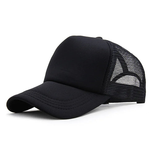 Unisex Mesh Baseball Cap Adjustable Snapback Trucker Hat Casual Streetwear Dad Cap