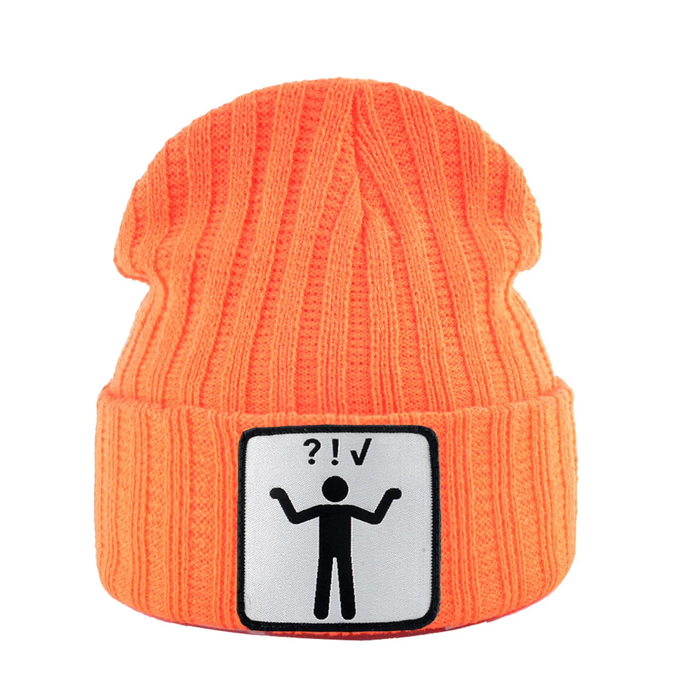 Knitted Skullies Beanie With Animals Patch Men Women Outdoor Casual Sport Hats Autumn Winter Solid Color Hip Hop Beanies