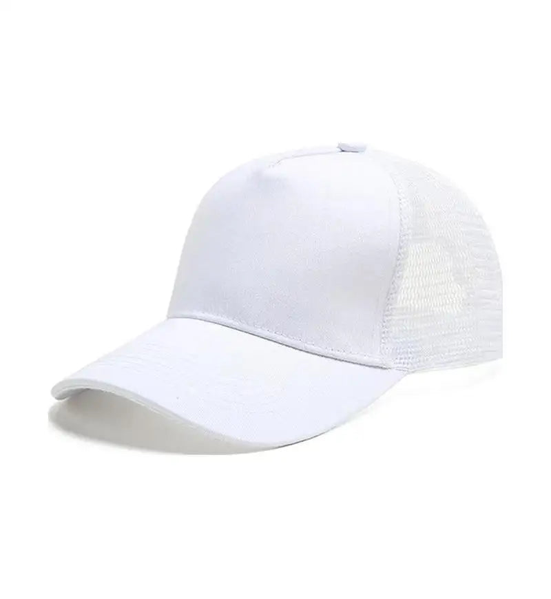 Mesh Cap Women Spring Summer Hats For Women Baseball Cap Cotton Solid Colored Wholesale Stock 6 Panel 5 Panel Breathable Cap