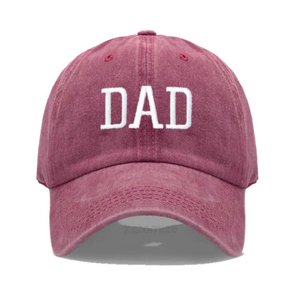DAD MOM Embroidery Pure Cotton Men's Baseball Cap For Man  Womne's Fashion Sport Golf Caps Sun Hat Dropshipping