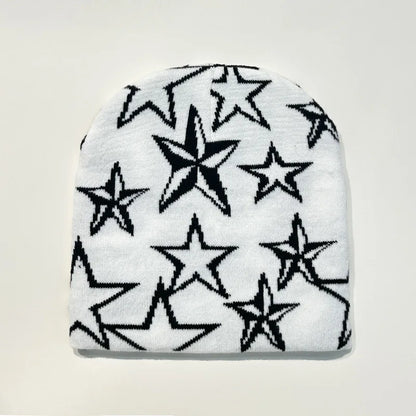 Fashion Printed Knitted Hat Women Men Couple Warm Y2K Beanies Bonnet Wool Skullies Hoods Lady Accessories Hip hop Gorra
