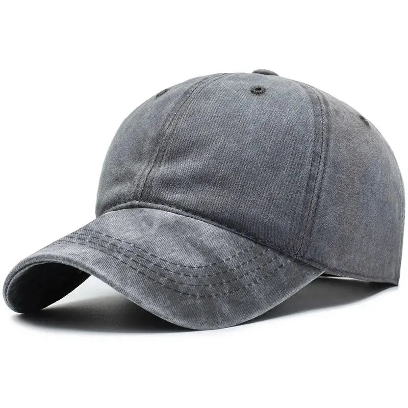 Men’s Washed Vintage Baseball Cap Korean Street Style Sunshade Casual Outdoor Hat