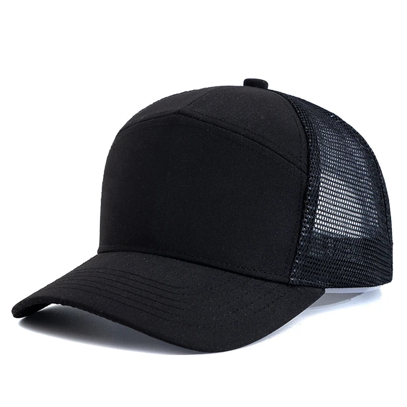 Hot Sale Seven-Panel Style Trucker Hat Adjustable Baseball Cap Splicing Colors Blank Hat