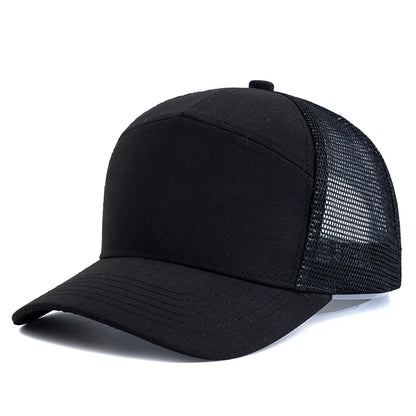 Hot Sale Seven-Panel Style Trucker Hat Adjustable Baseball Cap Splicing Colors Blank Hat