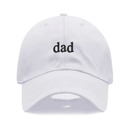 New dad mom Embroidery Soft Cotton Baseball Cap Fashion Women Men Hat Sport Visors Snapback Cap Sun Hat Breathable Outdoor Caps