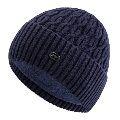 New Style Unisex Chic Cap Stylish Soft Beanie Hats Winter Hat Fur Lined Warm Cap For Men Women Thicken Ski Sports Knitted Hat