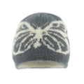 2024 Autumn and Winter New Mink Hair Knitted Hat Female Butterfly Jacquard Thickened Warm Plush Pullover Hat Versatile