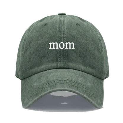 New dad mom Embroidery Soft Cotton Baseball Cap Fashion Women Men Hat Sport Visors Snapback Cap Sun Hat Breathable Outdoor Caps
