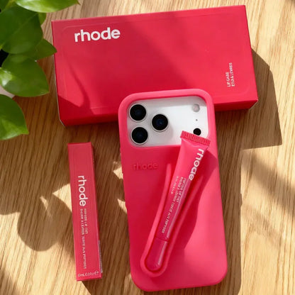 Phone Lipstick Case with Box & Lips – Rhode Silicone Cover