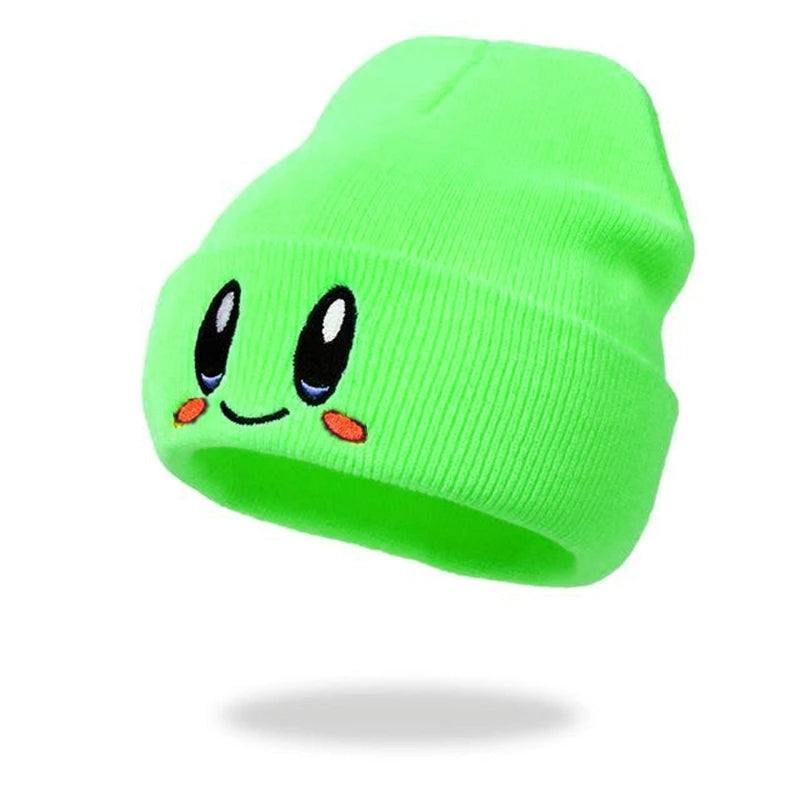 Hot Sale Cute Eye Embroidery Beanie Trendy Candy Color Couple Beanies Casual Coldproof Knit Hats For Women & Men