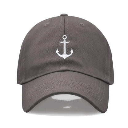 Anchor Embroidered Baseball Cap for Women Men Fashion Adjustable Soft Washed Cotton Dad Hat Unisex Classic Golf Caps
