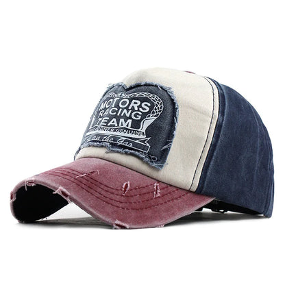 Unisex Washed Cotton Cap Letter Embroidery Baseball Cap For Men Women Streetwear Dad Hats