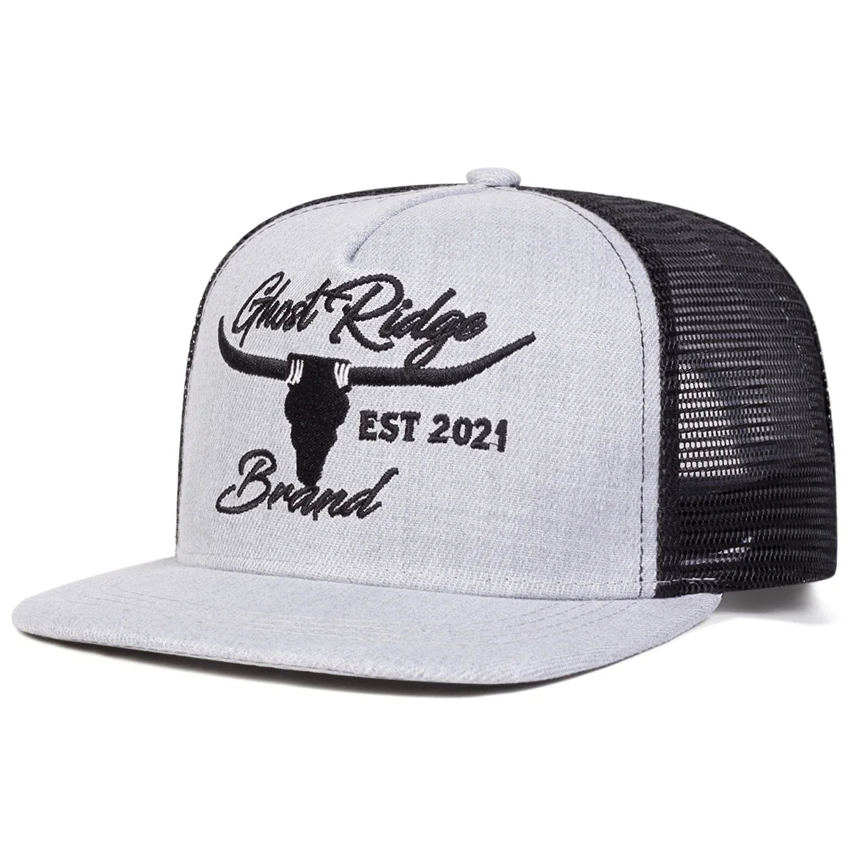 Unisex Bullhead Letter Embroidery Hip-hop Net Hats Spring Summer Outdoor Adjustable Casual Baseball Caps Sunscreen Hat