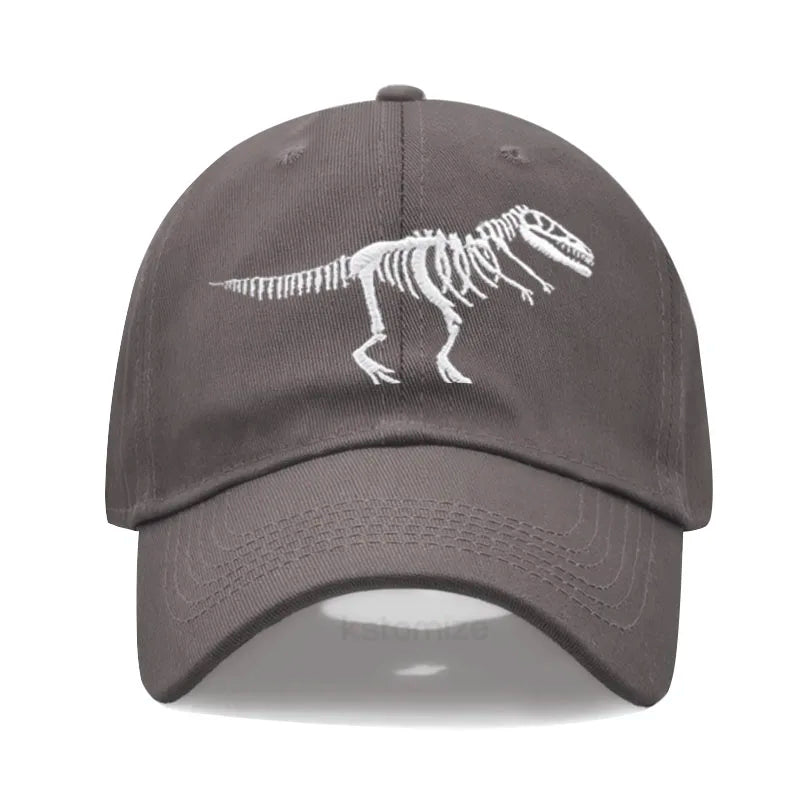 Cotton Baseball Cap for Men Women Unisex Embroidery Dinosaur Tyrannosaurus Rex Dad Hat Protection Outdoor Sports Golf Caps