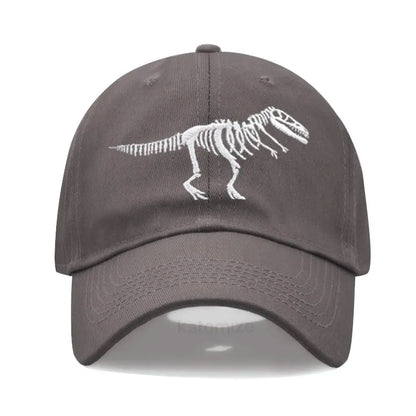 Cotton Baseball Cap for Men Women Unisex Embroidery Dinosaur Tyrannosaurus Rex Dad Hat Protection Outdoor Sports Golf Caps