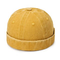 Hatsmen's Four Seasons Denim Cloth Gua Skin Hat, Street Bare Panel, Landlord Hat, Personality Fashion, Retro Outdoor Trend