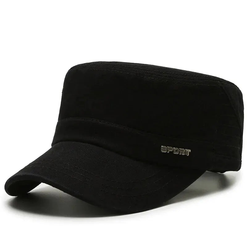 Men’s Flat Military Cap Casual Versatile Duckbill Hat Spring Autumn Fashion