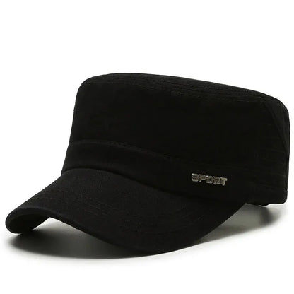 Men’s Flat Military Cap Casual Versatile Duckbill Hat Spring Autumn Fashion