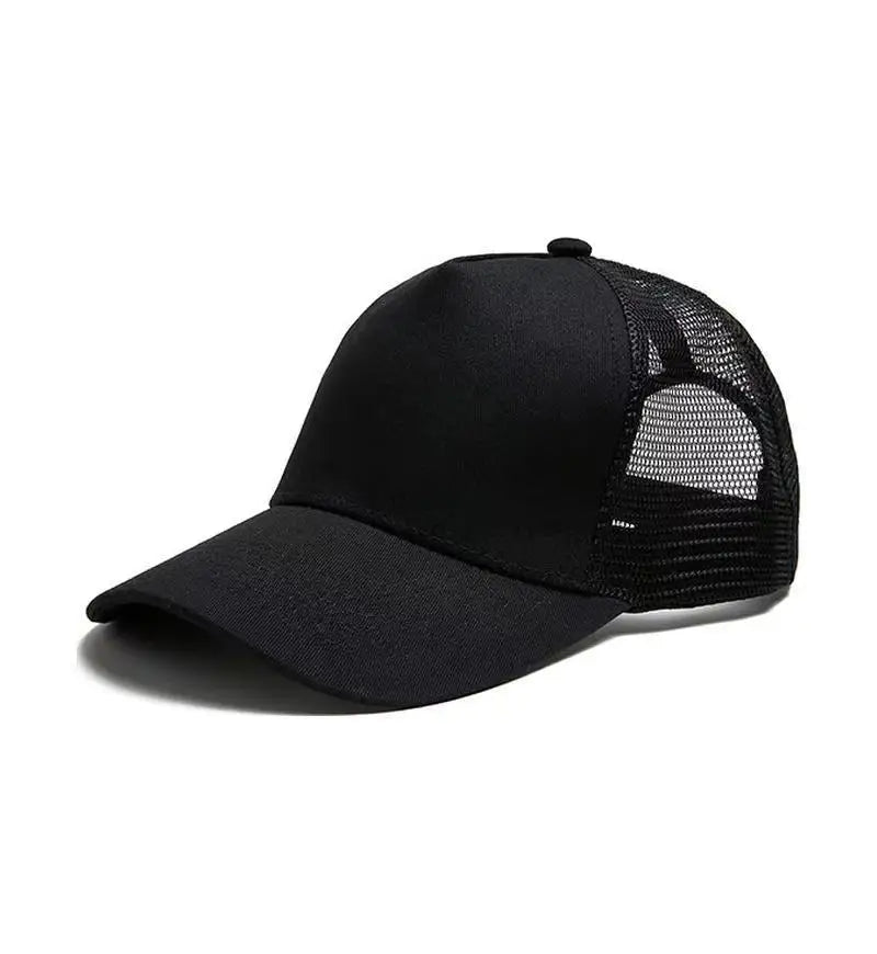 Mesh Cap Women Spring Summer Hats For Women Baseball Cap Cotton Solid Colored Wholesale Stock 6 Panel 5 Panel Breathable Cap